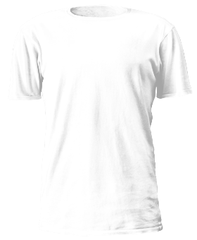 Weißes T-Shirt mit schwarzem Motiv